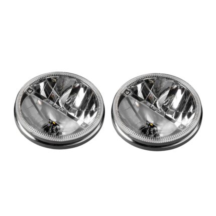 Left Hand Side Homage 7 Inch LED Headlight - Chrome (5700K) (Pair)