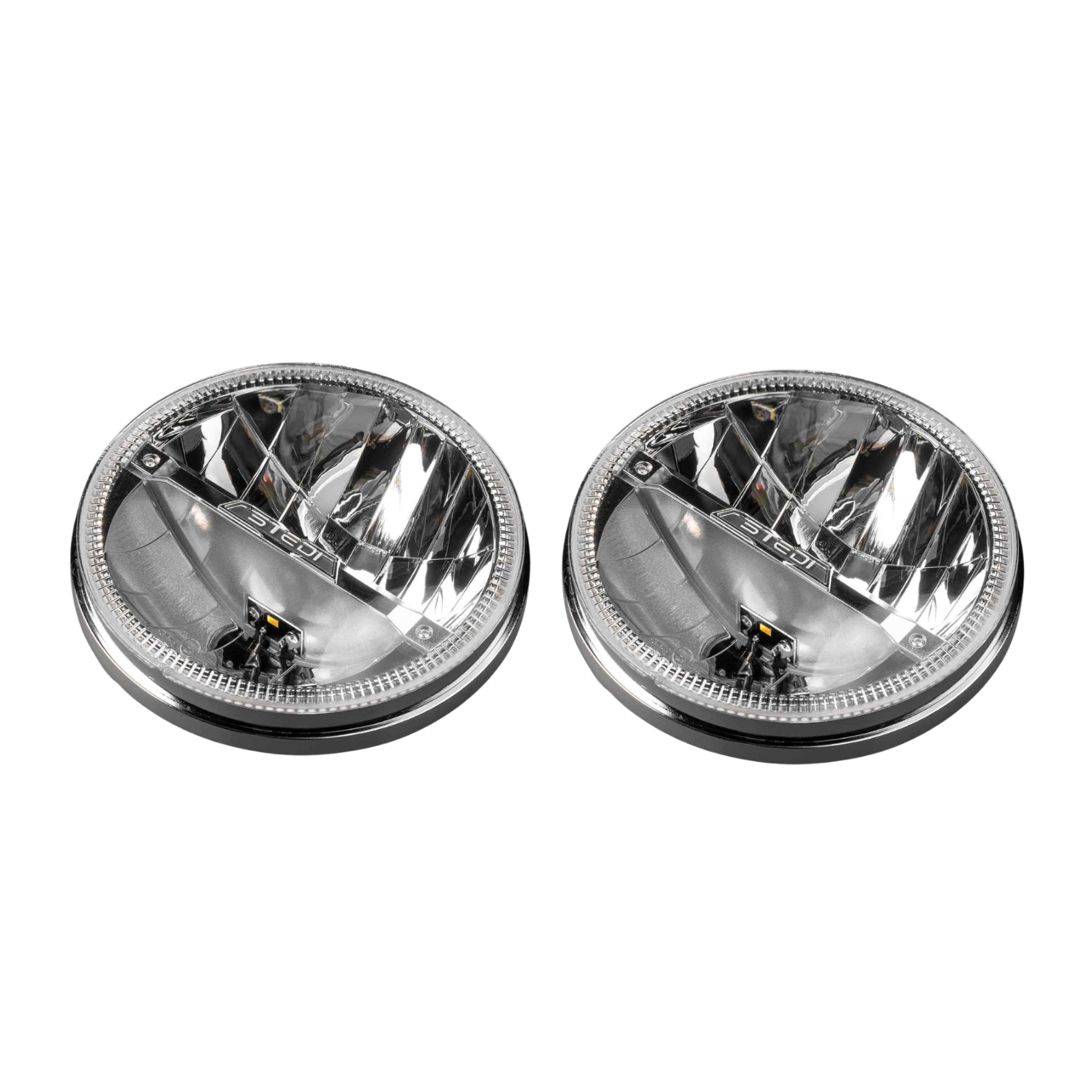 Left Han Side Homage 7 Inch LED Headlight - Chrome (5700K) (Pair) Left Hand Side Homage 7 Inch LED Headlight - Chrome (5700K) (Pair) - Image 1