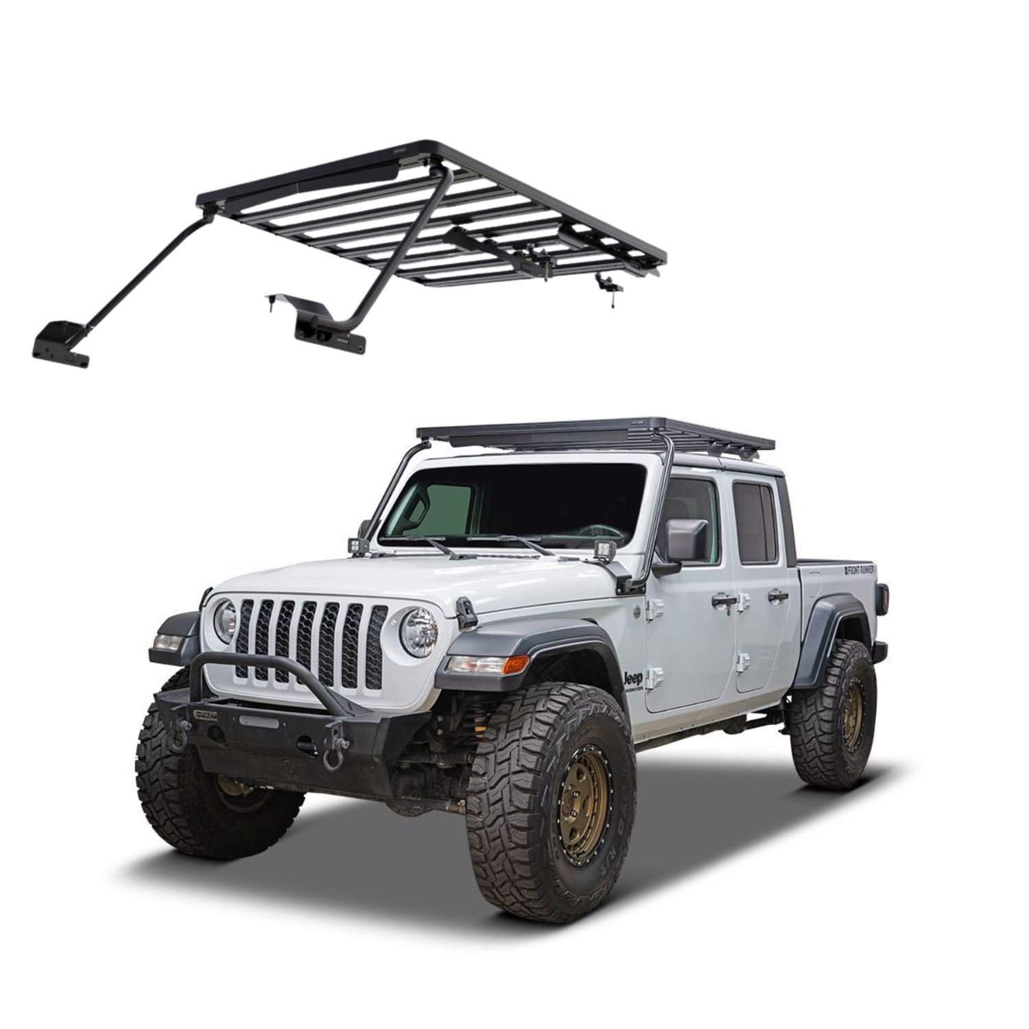 GLADIATOR JT (2020-CURRENT) EXTREME ROOF RACK KIT – KRJG005T GLADIATOR JT (2020-CURRENT) EXTREME ROOF RACK KIT - KRJG005T - Image 1