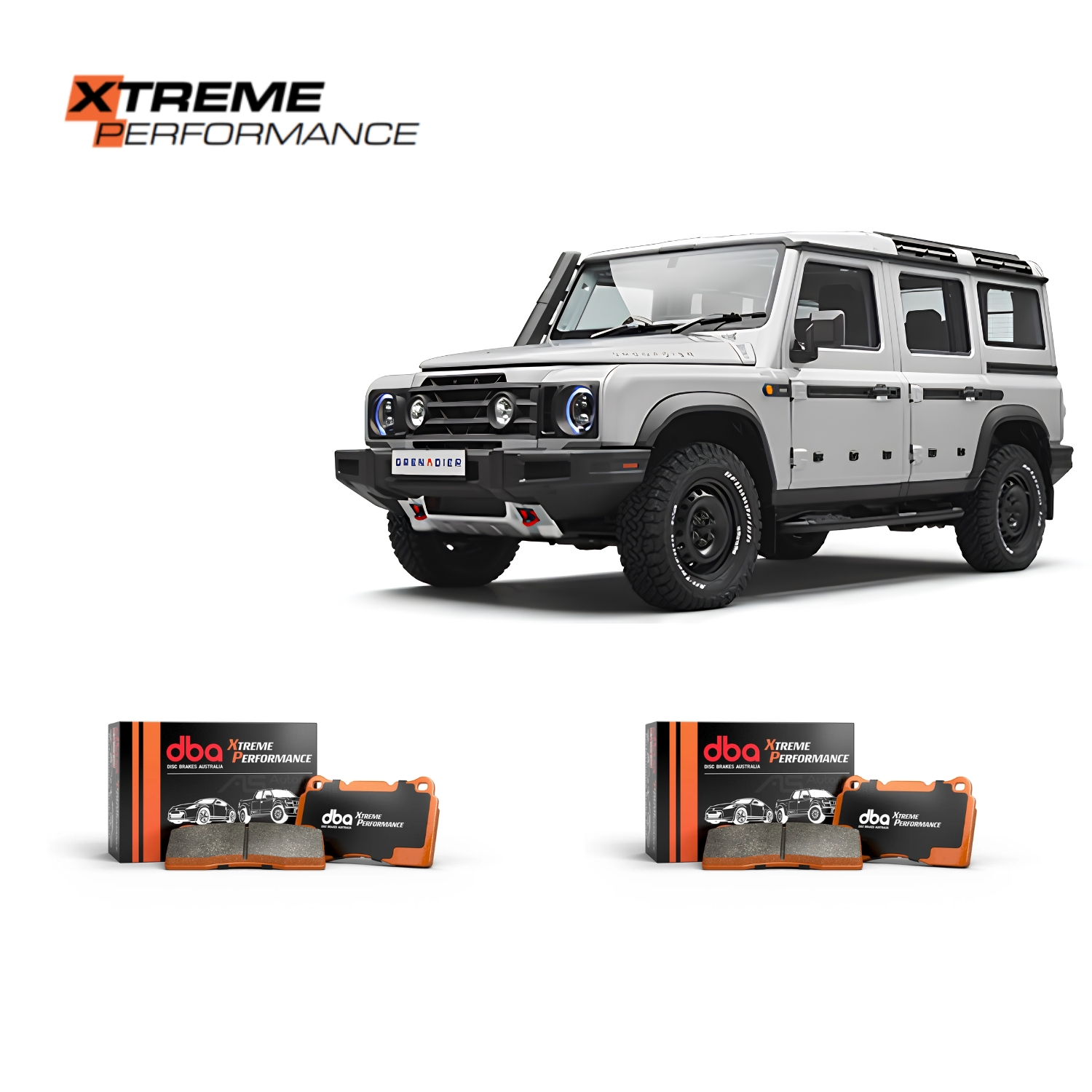 Grenadier Brake pads Upgrade Kit Grenadier Extreme Performance Brake Pads Upgrade Kit - Image 1
