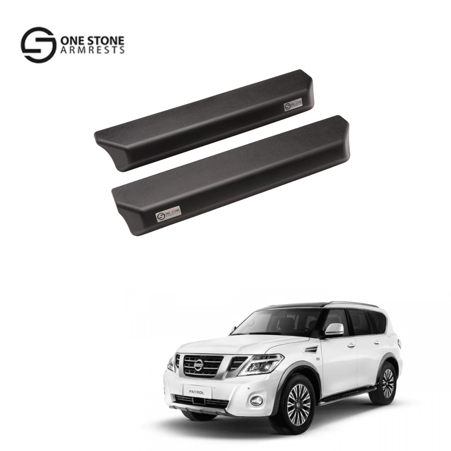 Y62 BLACK200 – Black Armrest (Pair) Y62 Black Armrest (Pair) - Image 1