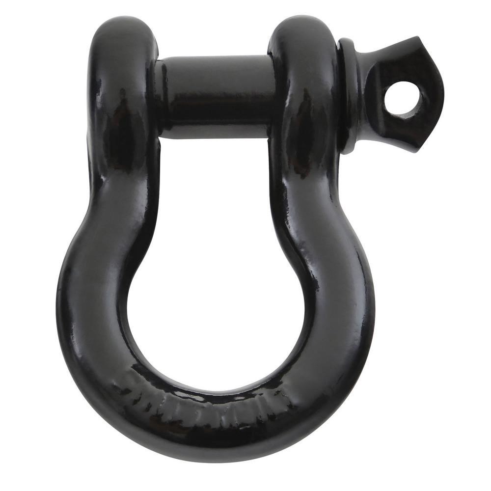 3/4-INCH D-RING SHACKLE WITH ISOLATOR (BLACK)