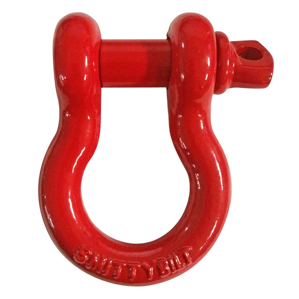 3/4-INCH D-RING SHACKLE WITH ISOLATOR (RED)