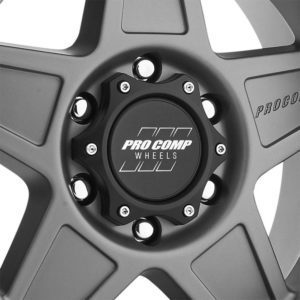 Pro Comp 35 Series Predator, 17×8.5 Wheel with 6 on 5.5 Bolt Pattern – Matte Graphite