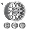 Hilux (17X9) 4x FULL MACHINED CRAWLER WHEELS (6/139) +12 OFFSET