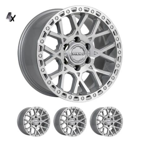 RAM 1500 (17X9) 4x FULL MACHINED CRAWLER WHEELS (6/139) +12 OFFSET