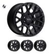 Prado 250 (17X9) 4x CRAWLER WHEELS (6/139) +25 OFFSET with fenders
