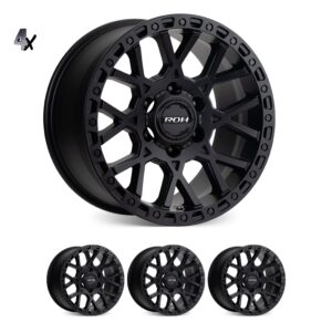 RAM 2500 (17×8.50) 4 x SATIN BLACK REBOUND HD 8×6.5 +13 OFFSET