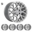 FJ (17X9) 5x FULL MACHINED CRAWLER WHEELS (6/139) +12 OFFSET
