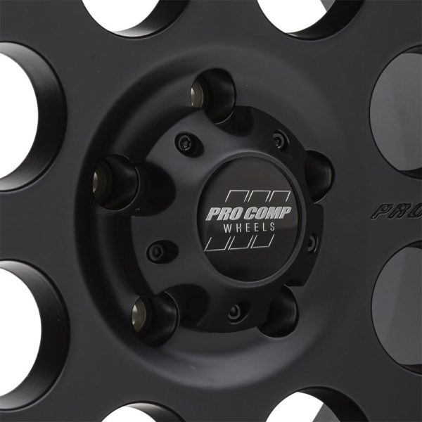 Pro Comp 45 Series Proxy, 17×9 Wheel with 5 on 5.5 Bolt Pattern – Satin Black