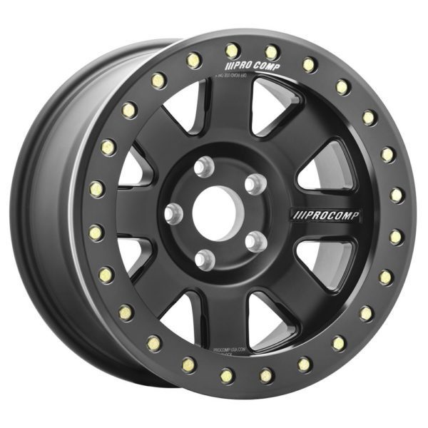 Pro Comp 75 Series Trilogy Race Beadlock Wheel, 17×9 with 5 on 150 Bolt Pattern – Satin Black