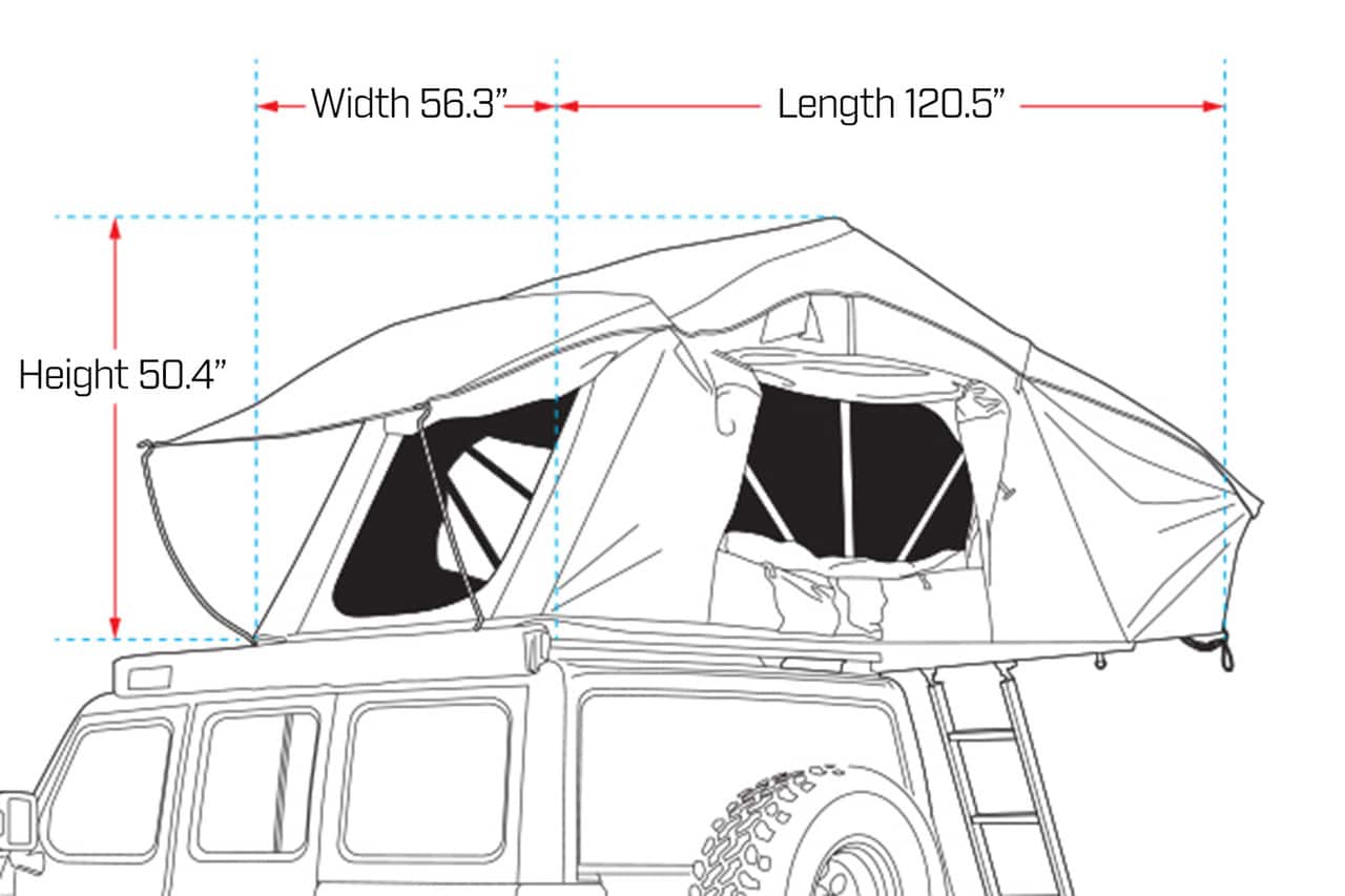 CROSS 1200 ROOFTOP TENT