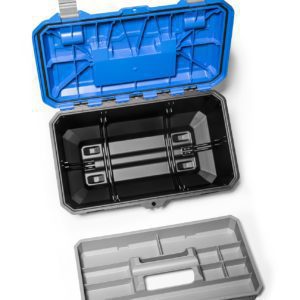 Crossbox – drawer tool box – narrow & wide drawer – blue lid