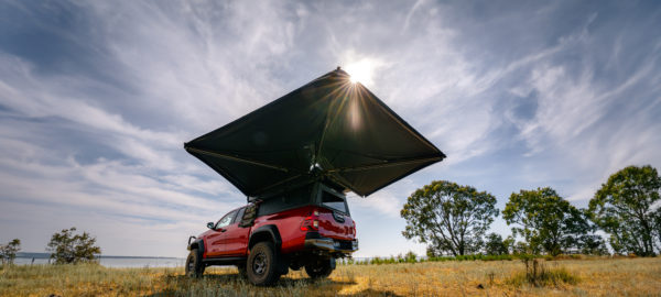 DELTAWING 270° AWNING with bracket + storage bag + led with dimmer