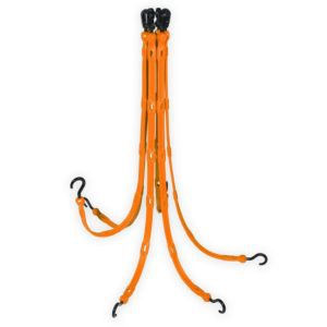 36” Heavy-Duty Bungee Strap WITH OVER MOLDED NYLONENDS, Orange