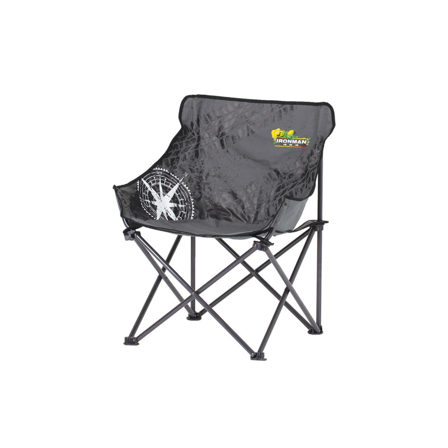 2 x MID SIZE LOW BACK CAMP CHAIR + Camping Low Table