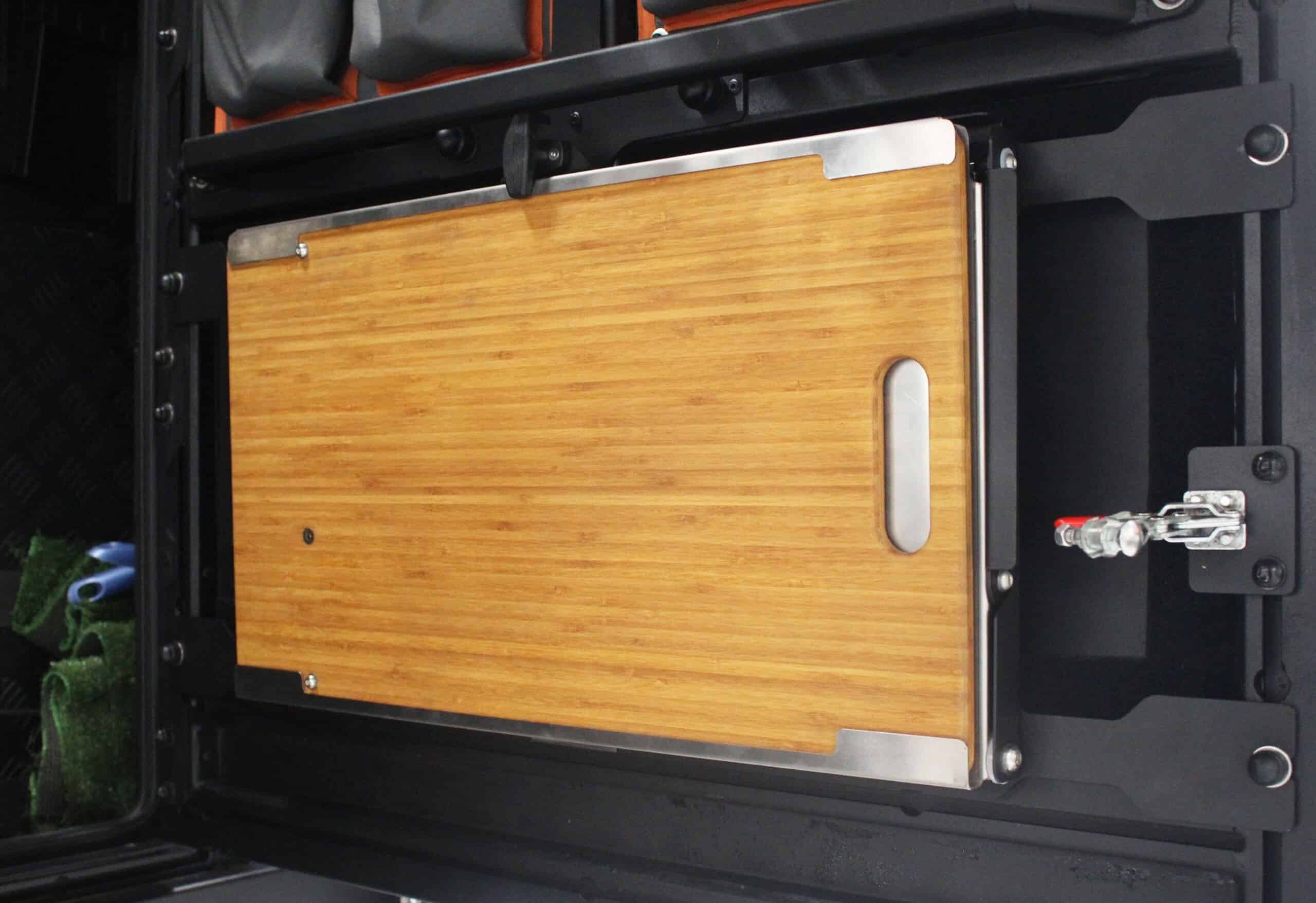 Canopy Camper Rear Door Drop Down Table