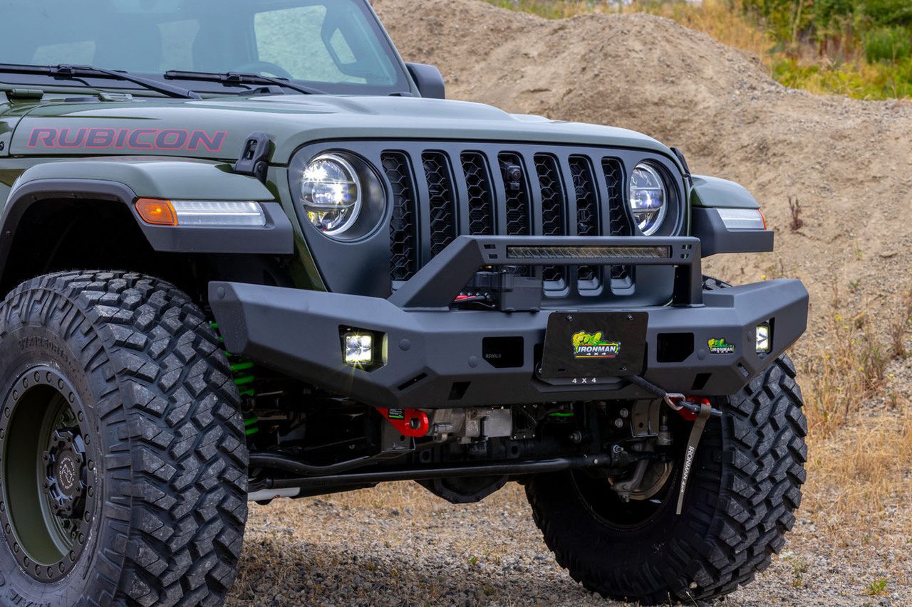 Ontto Custodia In Pelle Per Chiave Auto - Jeep Wrangler JL Gladiator JT 2018-2021 - Marrone, Cucita A Mano Con Portachiavi