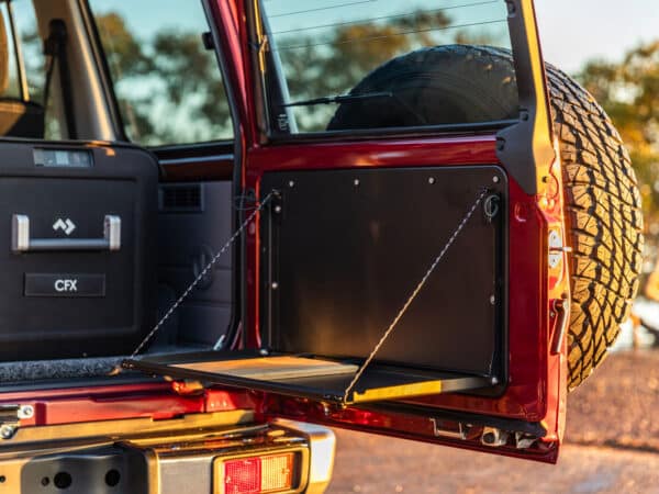 LC76 Rear Door Drop Down Table & Door Cards