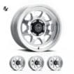 SILVERADO/SUBURBAN/SIERRA 1500 (17x8.5) 4x NUEVO SILVER MACHINED 6x5.5 (0 OFFSET)