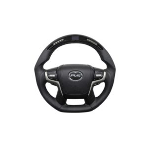 LC71/LC76/LC78/LC79/LC200 Rari OBD Flat Bottom Black Leather Steering Wheel