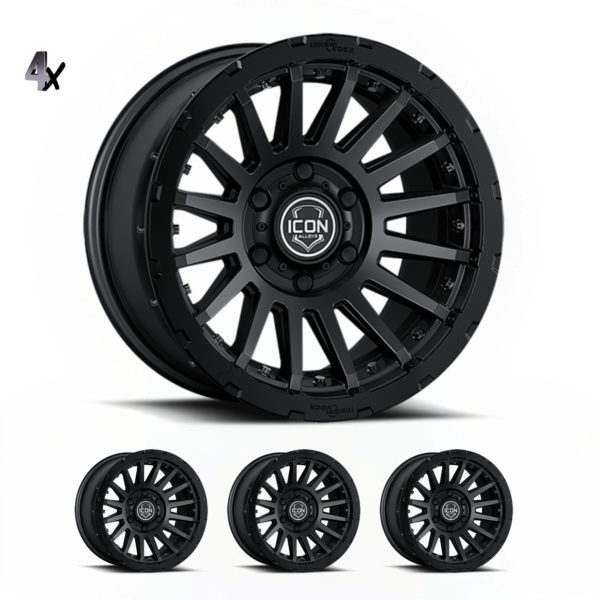 Ranger/Everst/Poer/Triton L200 (17×8.5) 4x RECON PRO SATIN BLACK 6×5.5 ...