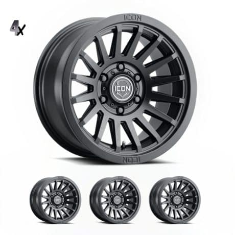 SILVERADO/SUBURBAN/SIERRA 1500 (17×8.5) 4x RECON SLX SATIN BLACK 6×5.5 (0 OFFSET)