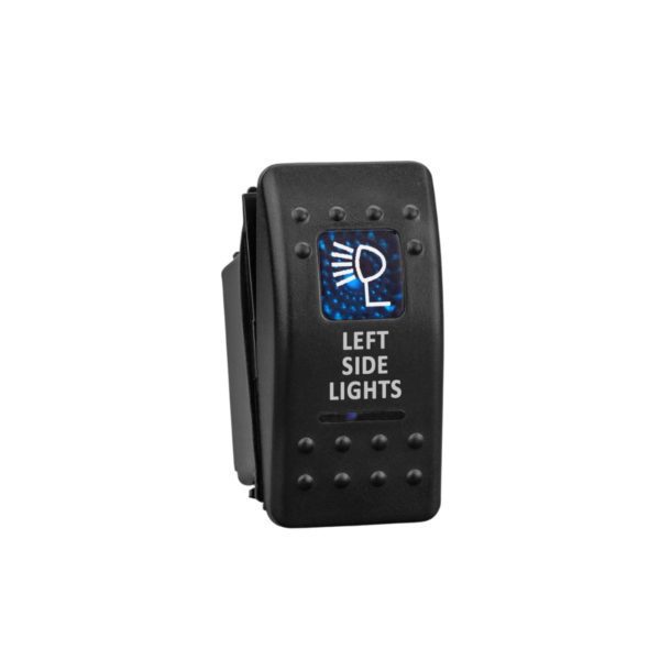 Rocker Switch for 4×4 Left Side Lights Back Lit Blue