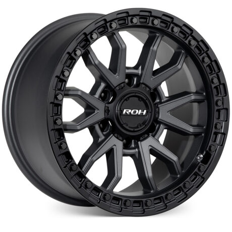 Prado 250 (17X9) RAID MATT BLACK GRAPHITE 4x ALLOY WHEELS (6/139) +35