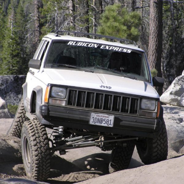 JEEP XJ Rubicon Express 3.5″ Super-Ride Short Arm Lift Kit with Rear Add-A-Leafs and Twin Tube Shocks