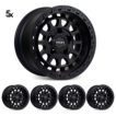 PRADO 120/150 (17X9) 5x MATT BLACK ASSAULT WHEELS (6/139)