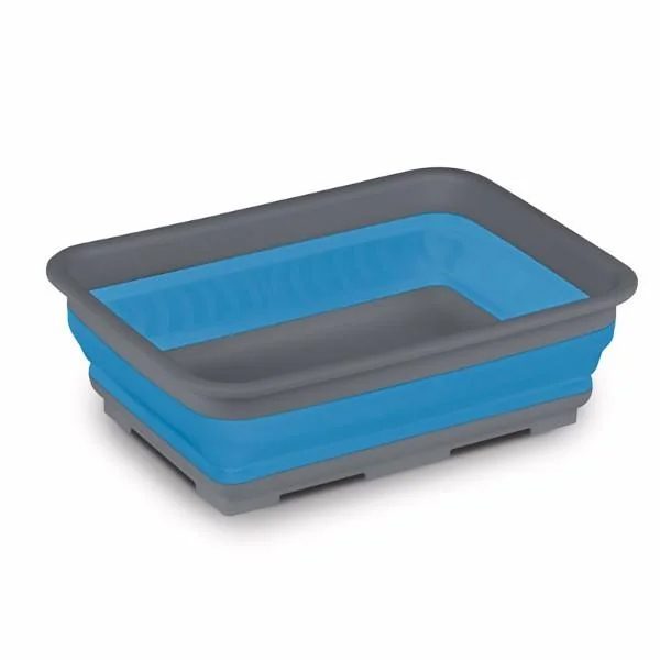 Kampa Collapsible Rectangular Washing Bowl – Blue