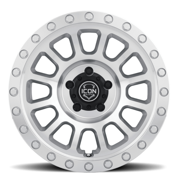 (17×8.5) 4x HULSE SILVER MACHINED 6×5.5 (0 OFFSET)