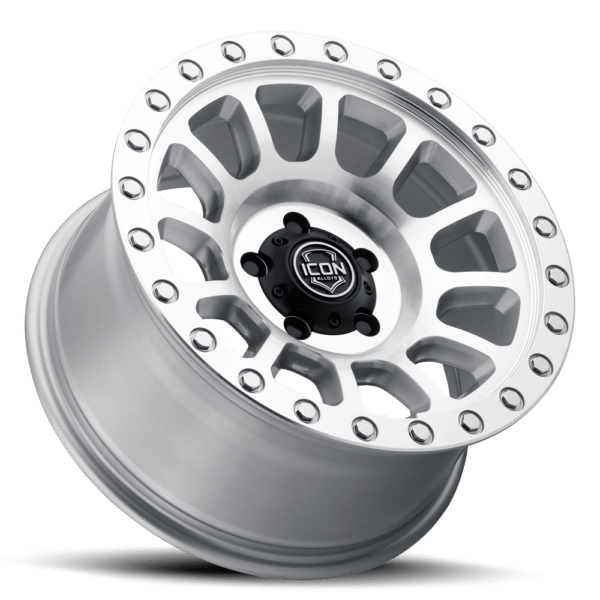 (17×8.5) 4x HULSE SILVER MACHINED 6×5.5 (0 OFFSET)