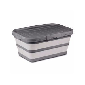 Kampa Collapsible Large Storage Box – Grey (38 L)