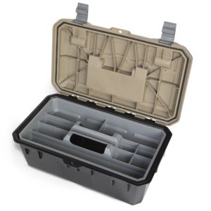 Crossbox – drawer tool box – narrow & wide drawer – desert tan lid